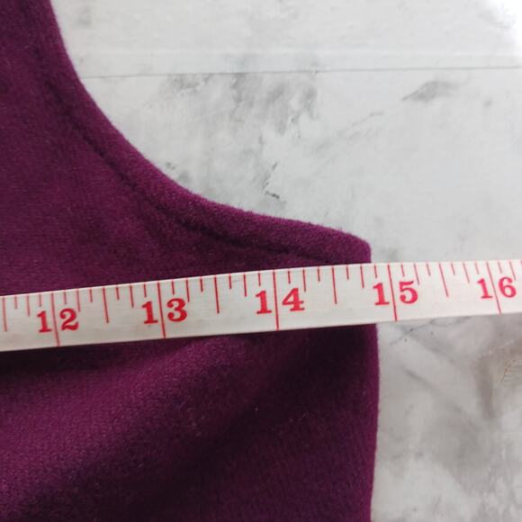 Kate Spade Saturday plum twist back v neck jumpsuit wool blend pocket Size 4 NWT - Picture 3 of 11